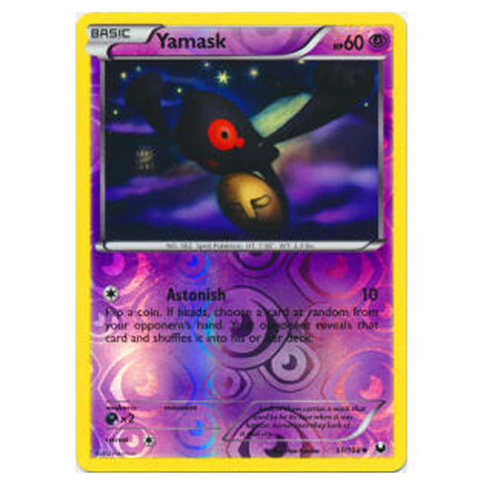 Pokemon - Black & White - Dark Explorers - (Reverse Holo) Yamask - 51/108