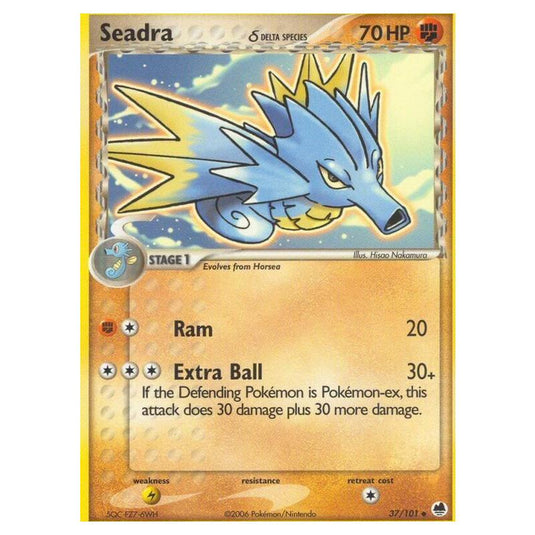 Pokemon - EX Dragon Frontiers - Seadra δ Delta Species - 037