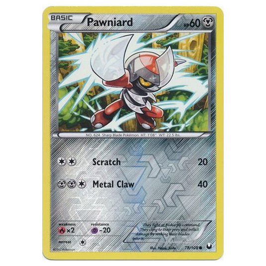 Pokemon - Black & White - Dark Explorers - (Reverse Holo) Pawniard - 78/108