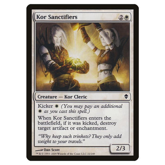 Magic The Gathering - Zendikar - Kor Sanctifiers - 22/249