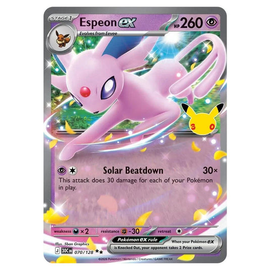 Pokemon - 30th Celebration - Espeon ex - 070/128