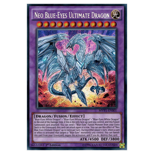 Yu-Gi-Oh! - Yu-Gi-Oh! The Dark Side of Dimensions Movie Pack Secret Edition - Neo Blue-Eyes Ultimate Dragon (Secret Rare) MVP1-ENS01