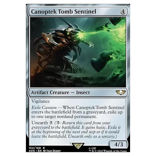 Magic The Gathering - Universes Beyond - Warhammer 40k - Canoptek Tomb Sentinel - 152/168