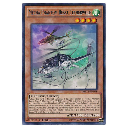 Yu-Gi-Oh! - 2014 Mega-Tin Mega Pack - Mecha Phantom Beast Tetherwolf (Rare) MP14-EN008