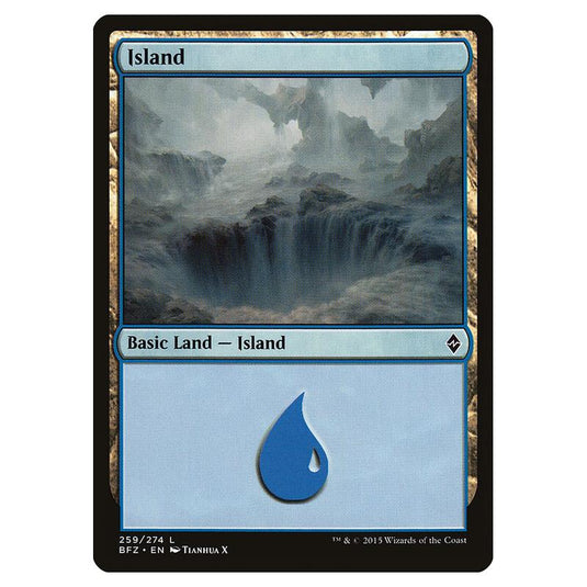 Magic The Gathering - Battle For Zendikar - Island - 259a/274