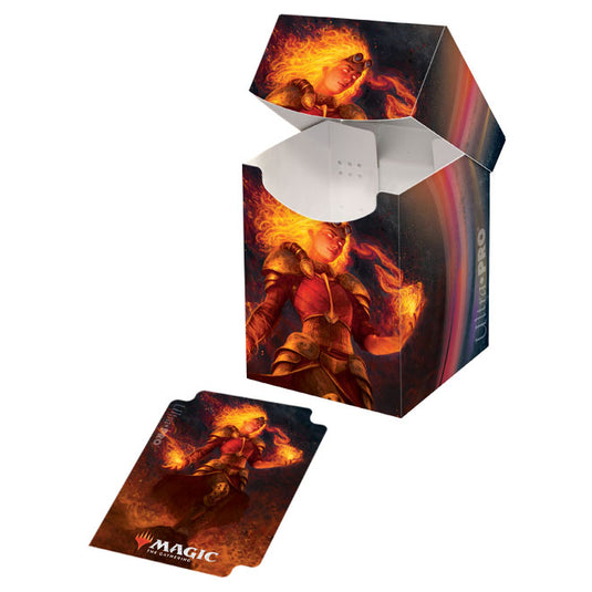 Ultra Pro - Pro-100+ Deck Box - Magic the Gathering Core Set 2021 - Chandra, Heart of Fire