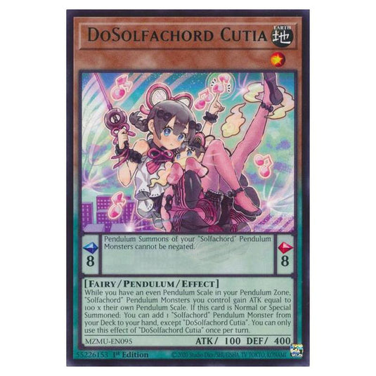 Yu-Gi-Oh! - Maze of Muertos - DoSolfachord Cutia (Rare) - MZMU-EN095