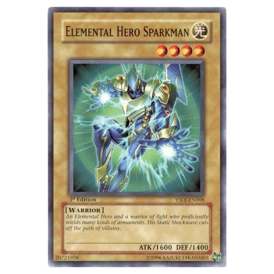 Yu-Gi-Oh! - Starter Deck - Jaden Yuki - Elemental HERO Sparkman (Common) YSDJ-EN008