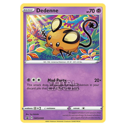 Pokemon - Sword & Shield - SWSH Black Star Promos - Dedenne - SWSH080