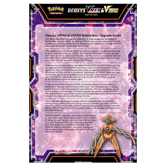 Pokemon - Sword & Shield - Deoxys VSTAR/VMAX - Upgrade Guide