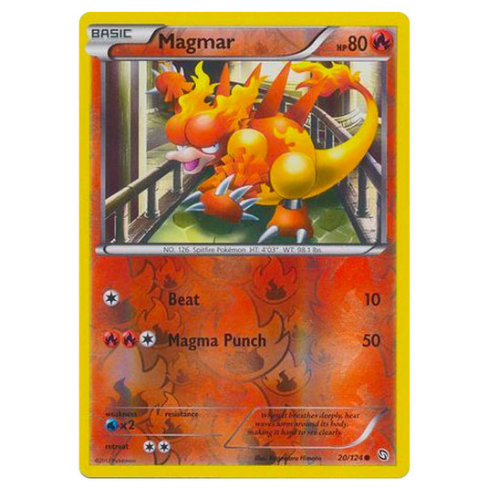 Pokemon - Black & White - Dragons Exalted - (Reverse Holo) Magmar - 20/124