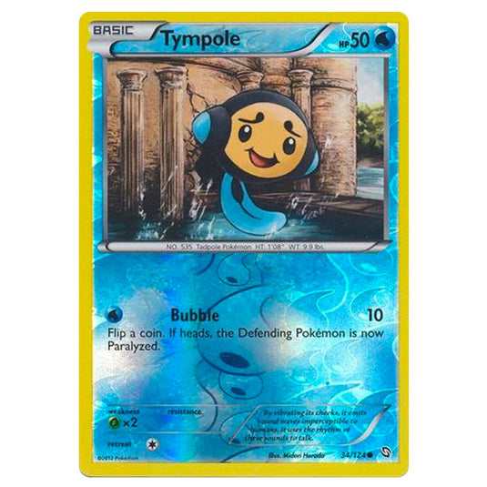 Pokemon - Black & White - Dragons Exalted - (Reverse Holo) Tympole - 34/124