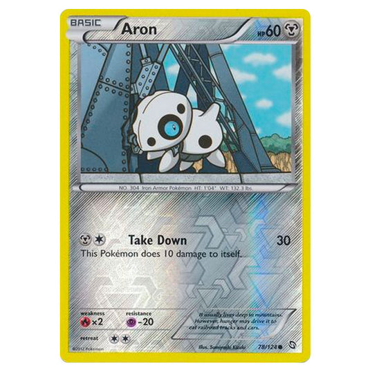 Pokemon - Black & White - Dragons Exalted - (Reverse Holo) Aron - 78/124