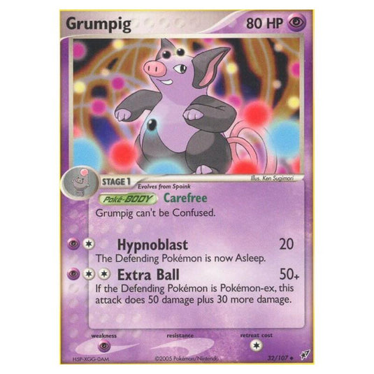 Pokemon - EX Deoxys - Grumpig - 032/107
