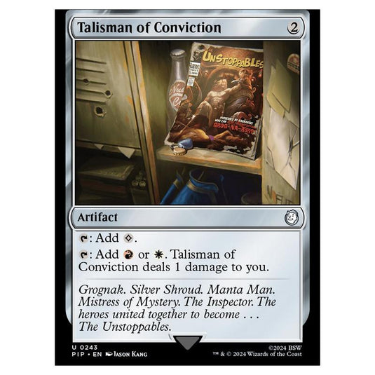 Magic The Gathering - Universes Beyond - Fallout - Talisman of Conviction - 0243