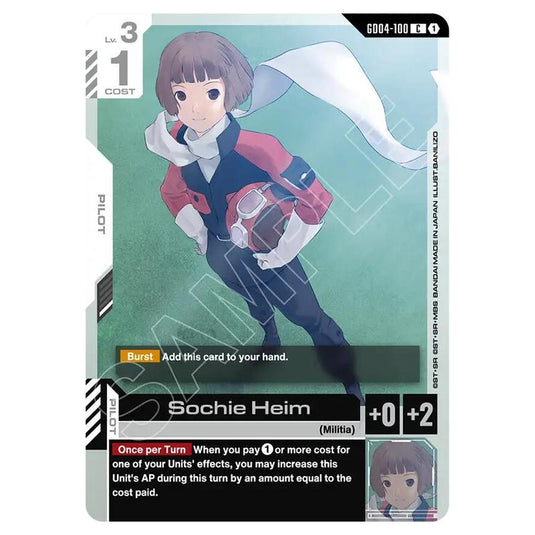 Gundam Card Game - GD-04: Phantom Aria - Sochie Heim (C) - GD04-100