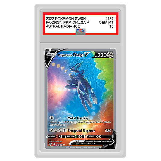 Pokemon - Sword & Shield - Astral Radiance - Origin Forme Dialga V - 177/189 (PSA 10 Graded Slab)