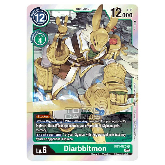 Digimon Card Game - RB-01: Resurgence Booster - Diarbbitmon - (Super Rare) - RB1-025