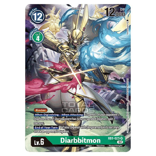 Digimon Card Game - RB-01: Resurgence Booster - Diarbbitmon - (Alternative Art) - RB1-025a