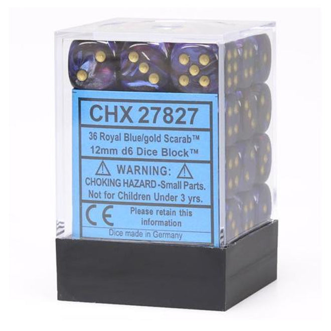 Chessex Opaque 12 mm d6 avec pips Dice Blocks (36 Dice) - Vert poussiéreux avec Or Chessex Opaque 12 mm d6 avec pips Dice Blocks (36 Dice) - Vert poussiéreux avec Or