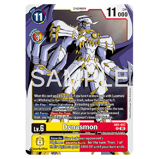 Dynasmon AD1-017 card from the Digimon set AD01 - Digimon Generation