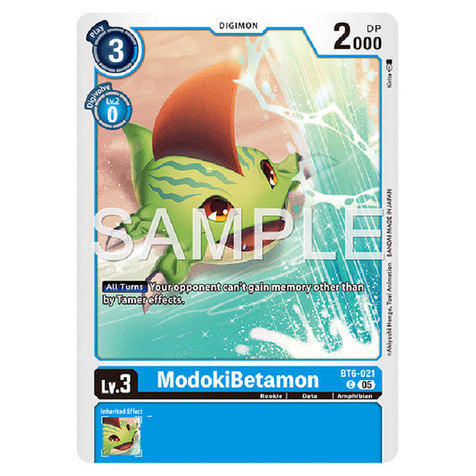 ModokiBetamon BT6-021 card from the Digimon set AD01 - Digimon Generation