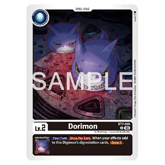 Dorimon BT7-005 card from the Digimon set AD01 - Digimon Generation