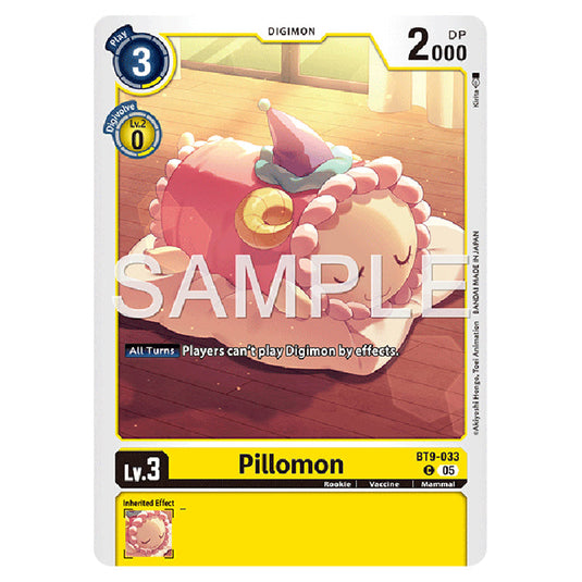 Pillomon BT9-033 card from the Digimon set AD01 - Digimon Generation