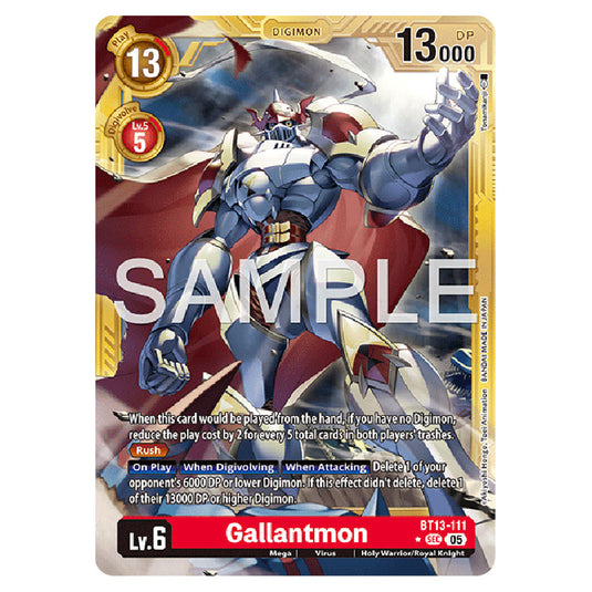 Digimon Card Game - AD01 - Digimon Generation - Gallantmon (Gold Borde Digimon Card Game - AD01 - Digimon Generation - Gallantmon (Gold Borde