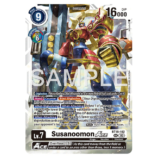 Susanoomon BT18-102 card from the Digimon set AD01 - Digimon Generation