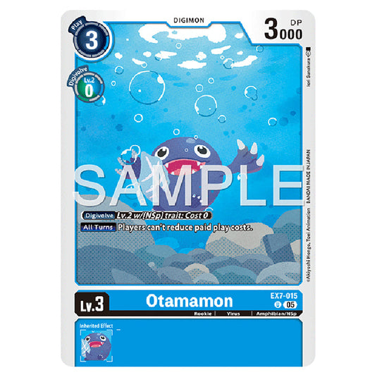 Otamamon EX7-015 card from the Digimon set AD01 - Digimon Generation