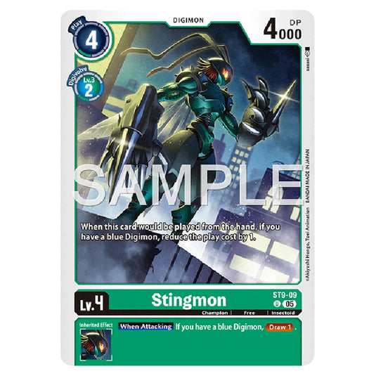 Digimon Card Game - AD01 - Digimon Generation - Stingmon - (U) - ST9-09 Digimon Card Game - AD01 - Digimon Generation - Stingmon - (U) - ST9-09