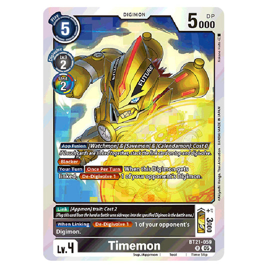 Timemon BT21-059 card from the Digimon set World Convergence