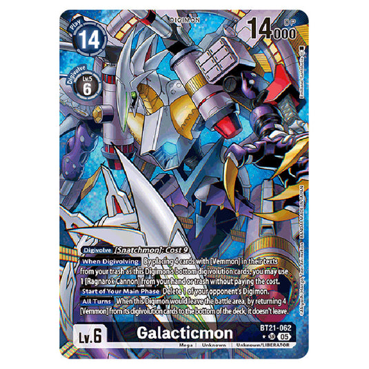 Galacticmon BT21-062a card from the Digimon set World Convergence