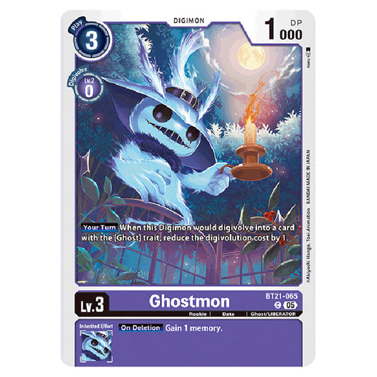 Ghostmon BT21-065 card from the Digimon set World Convergence