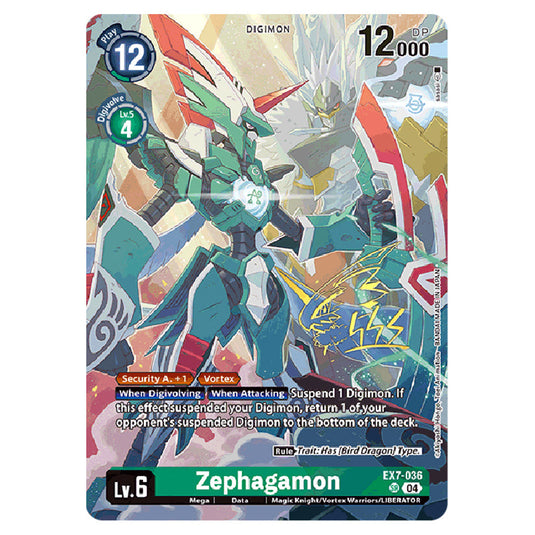 Zephagamon EX7-063-(BT21) card from the Digimon set World Convergence