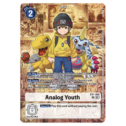 Analog Youth EX1-066-(BT21) card from the Digimon set World Convergence