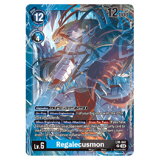 Regalecusmon LM-041 card from the Digimon set World Convergence
