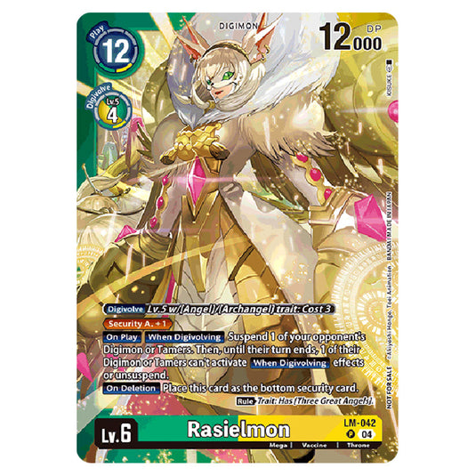 Rasielmon LM-042 card from the Digimon set World Convergence