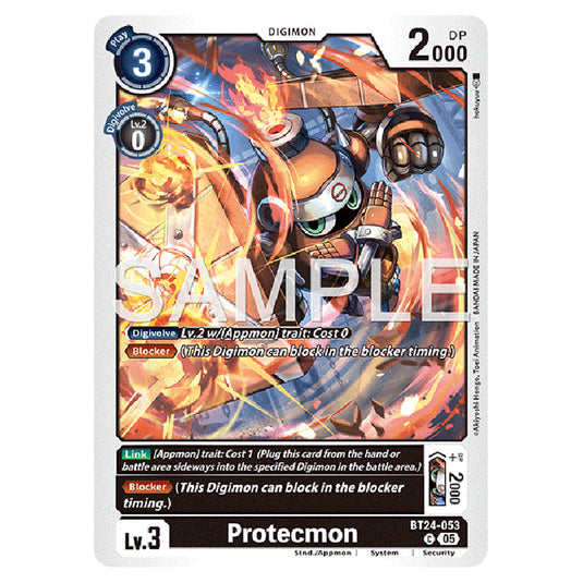 Protecmon BT24-053 card from the Digimon set BT-24: Time Stranger