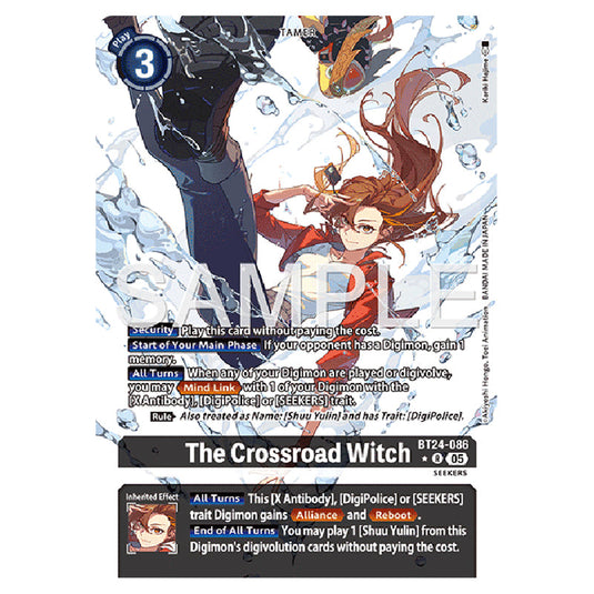 The Crossroad Witch BT24-086a card from the Digimon set BT-24: Time Stranger