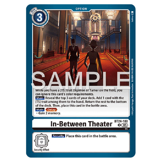 In-Between Theater BT24-100 card from the Digimon set BT-24: Time Stranger