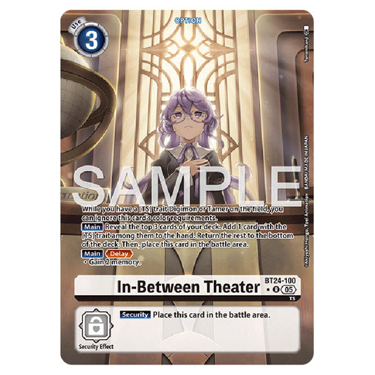 In-Between Theater BT24-100a card from the Digimon set BT-24: Time Stranger