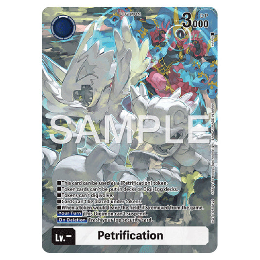 Petrification BT24-TOKEN card from the Digimon set BT-24: Time Stranger