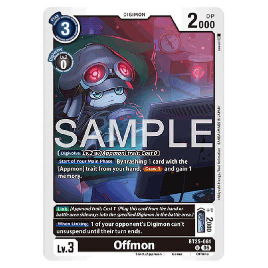 Offmon BT25-061 card from the Digimon set BT-25: Dual Revolution