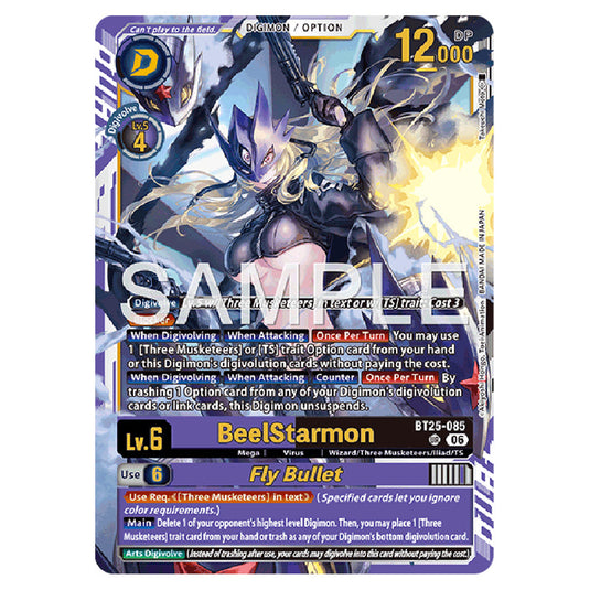 BeelStarmon BT25-085 card from the Digimon set BT-25: Dual Revolution