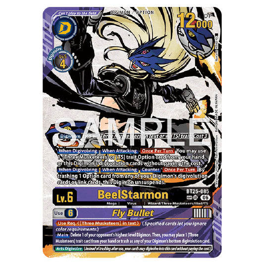 BeelStarmon BT25-085b card from the Digimon set BT-25: Dual Revolution