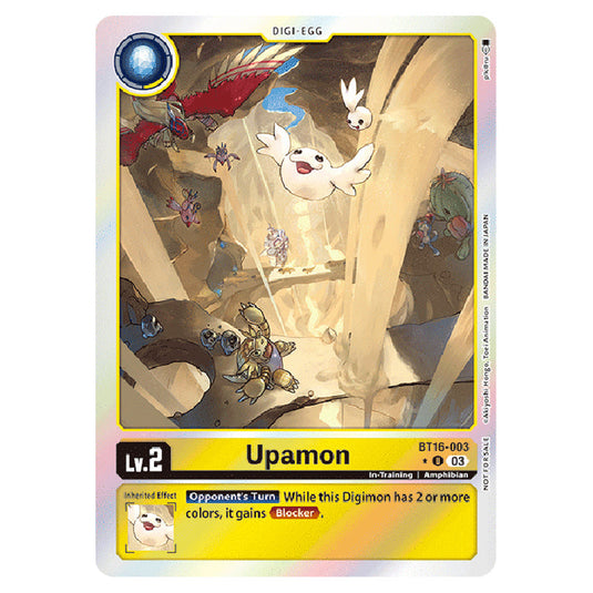 Digimon Card Game - BT16 Beginning Observer - Upamon - (Alternative Art) - BT16-003a