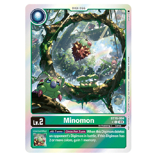 Digimon Card Game - BT16 Beginning Observer - Minomon - (Alternative Art) - BT16-004a