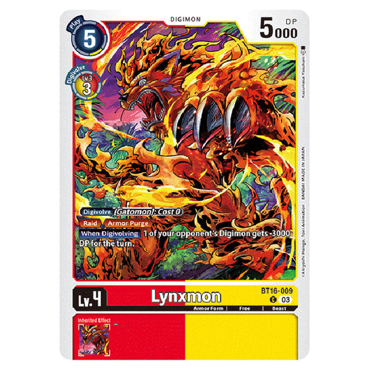 Digimon Card Game - BT16 Beginning Observer - Lynxmon - (Common) - BT16-009